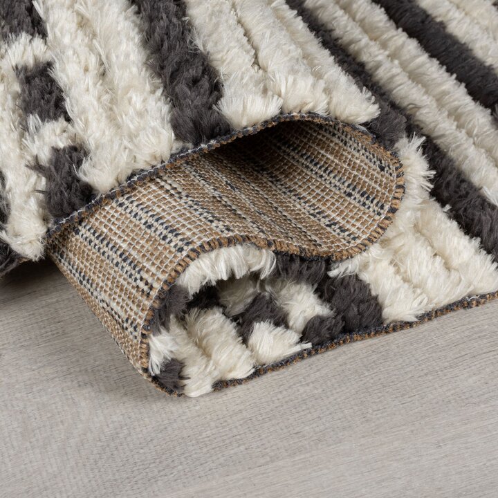 Aztec vloerkleed - Sabro Zwart/Wit