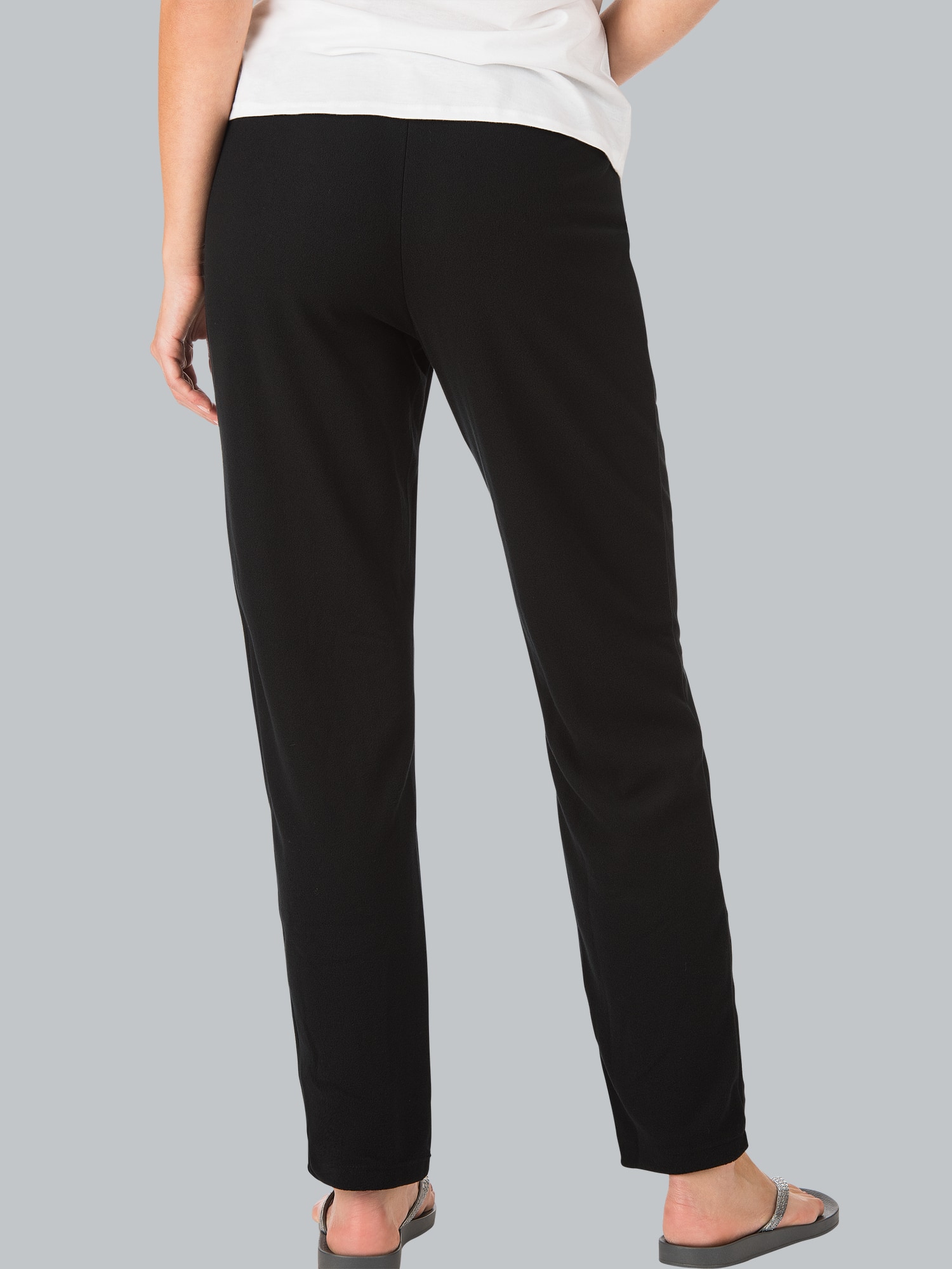 Leichte Fleece-Freizeithose Schwarz