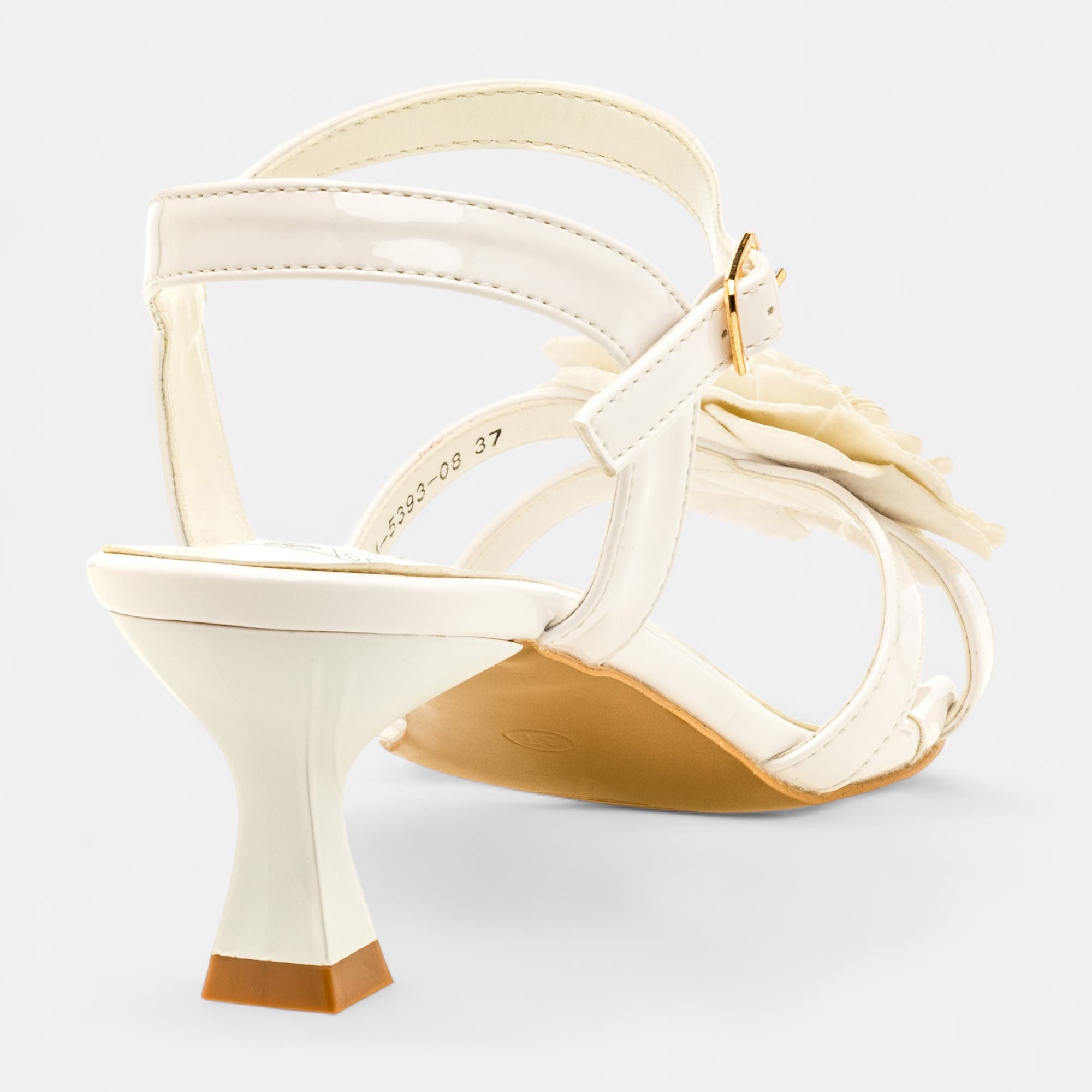 Nu-pieds à talon Femme blanc