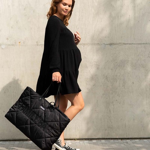 Family Bag Sac à langer matelassé Noir - CHILDHOME