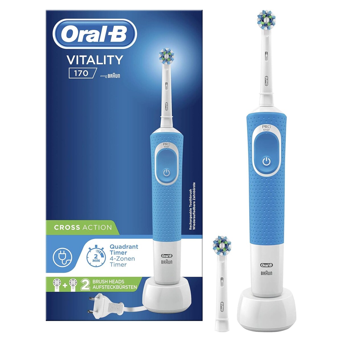 Oral-B Vitality 170 CrossAction blue Box Elektrische Zahnbürste