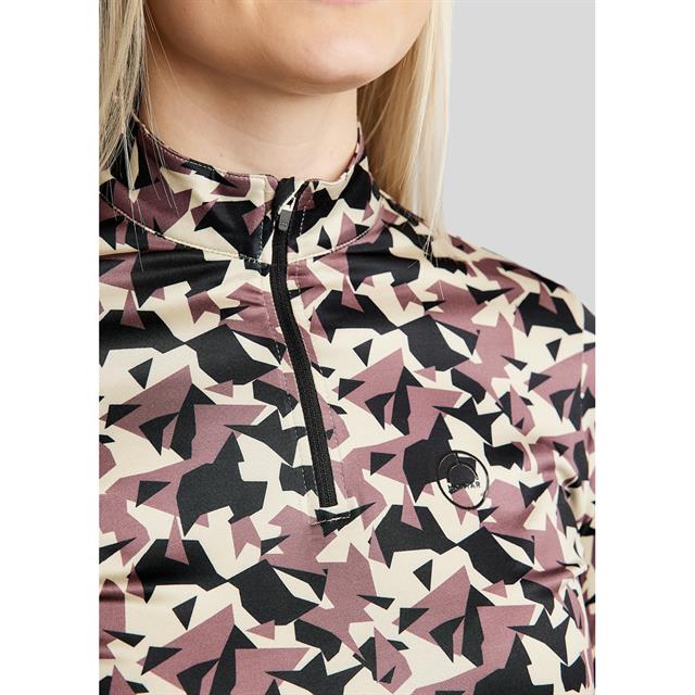 Trainingsshirt Montar MOCami All Over Print Middenroze