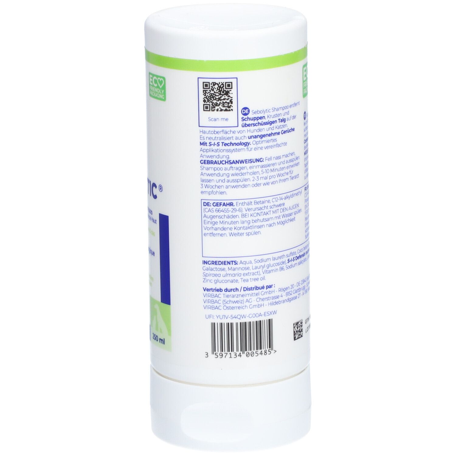 SEBOLYTIC - Dermatologisches Shampoo für Hunde und Katzen