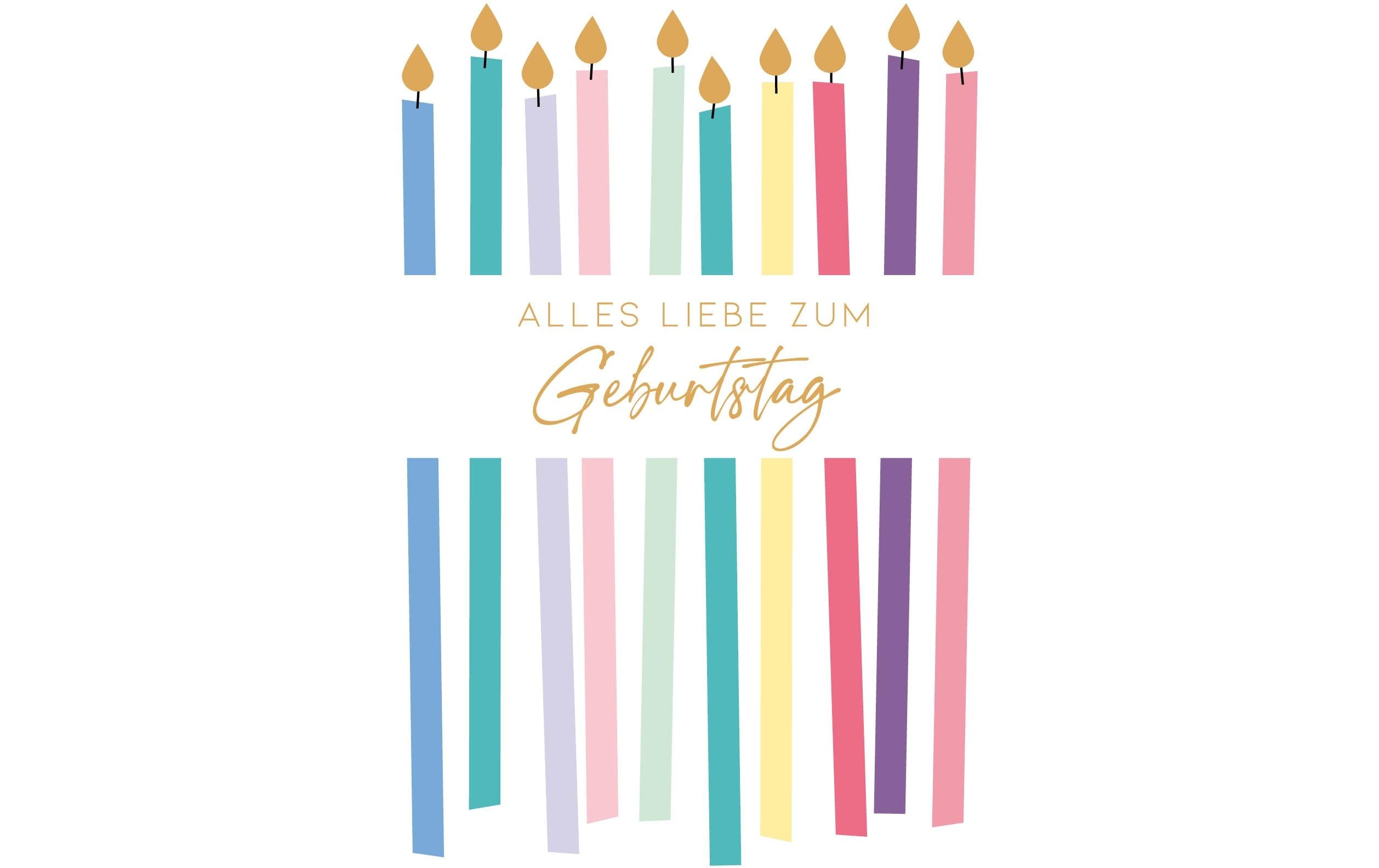 Glückwunschkarte Geburtstag 12.5 x 17.6 cmGlückwunschkarte mit Couvert