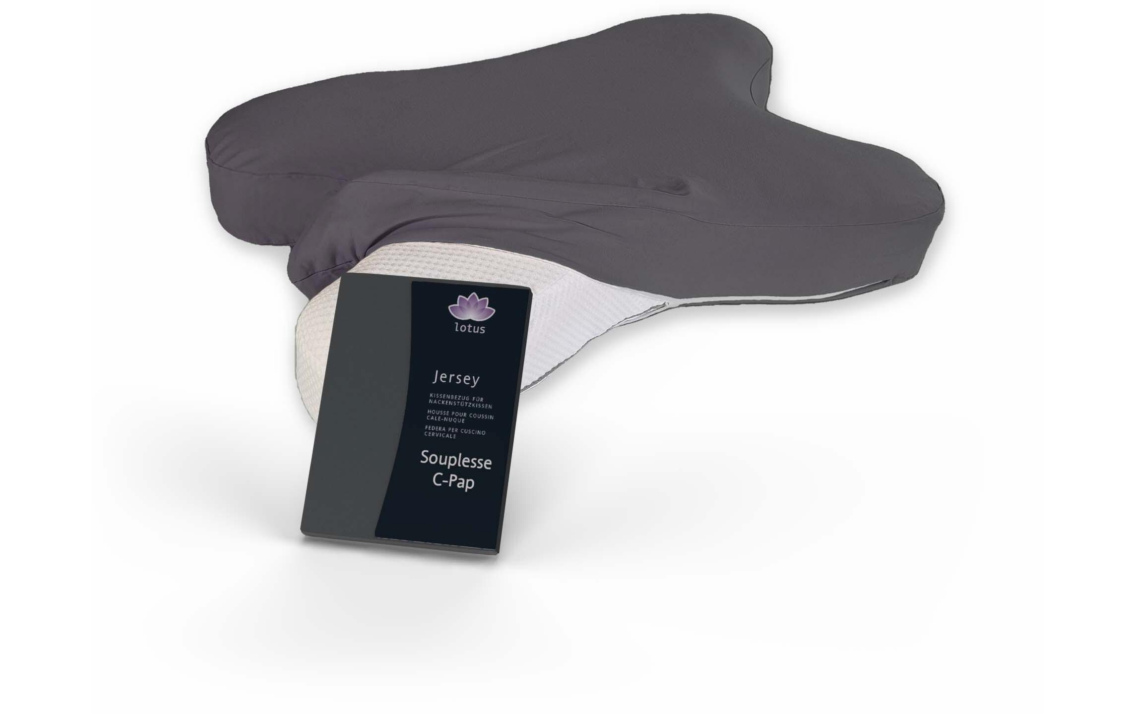 Kopfkissenbezug Lotus C-Pap 40 x 66 cm, AnthrazitErsatzbezug