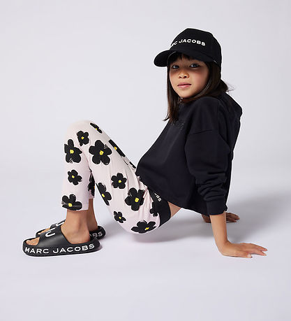 Little Marc Jacobs Leggings - Rosa/Schwarz m. Blumen