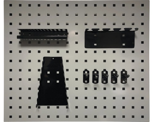 Industriële geperforeerde wandhaak 200 x 70 x 250 mm zwart