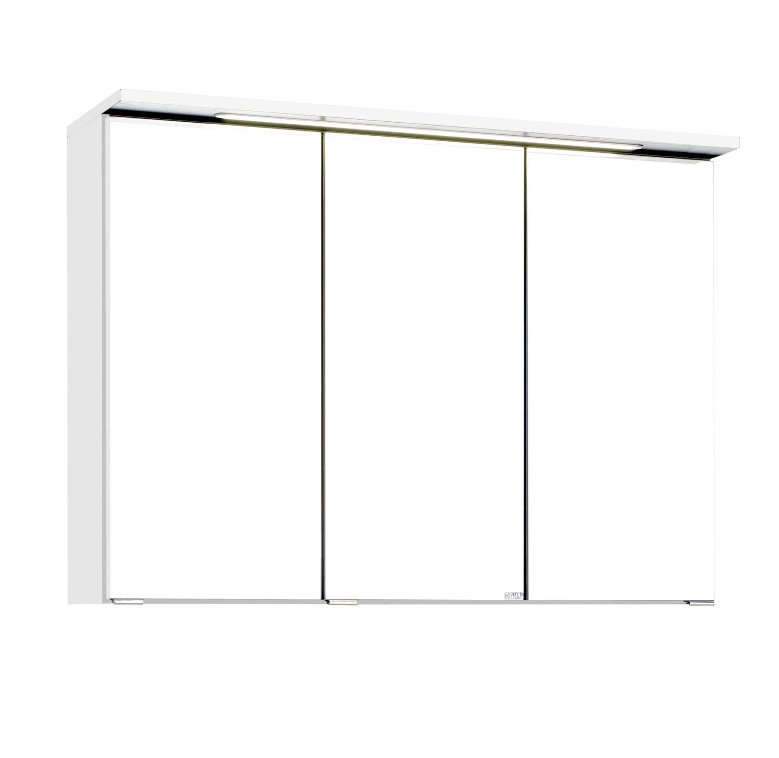 3D-Spiegelschrank BOLOGNA - weiß - 90 cm breit