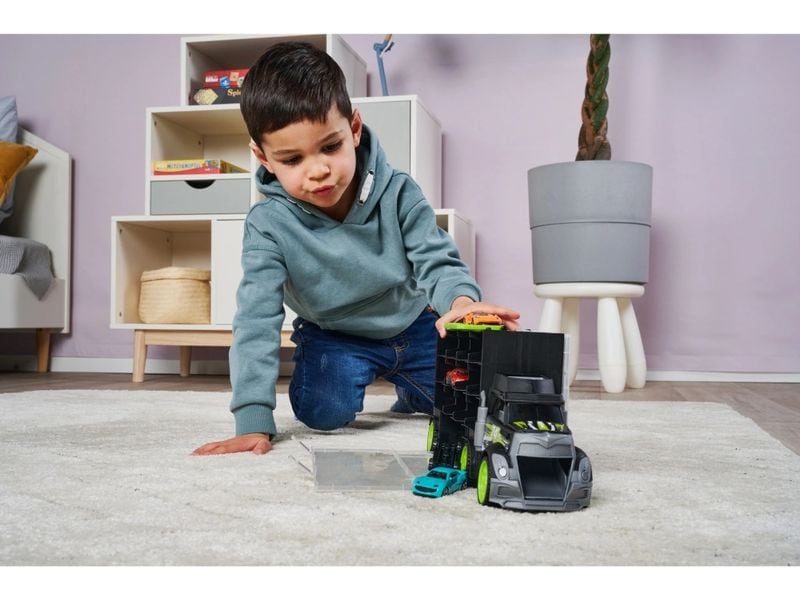 Dickie Toys Lastwagen für 28 Autos Spielzeug-LKW zur Aufbewahrung von Autos