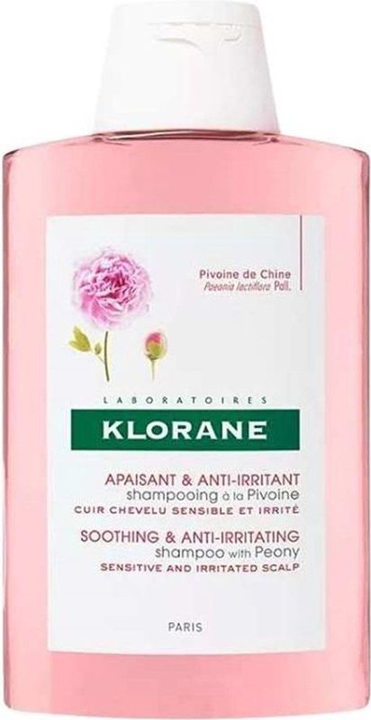 Klorane - Pioenroos Shampoo - 200ml - Biologisch Afbreekbaar - Vegan