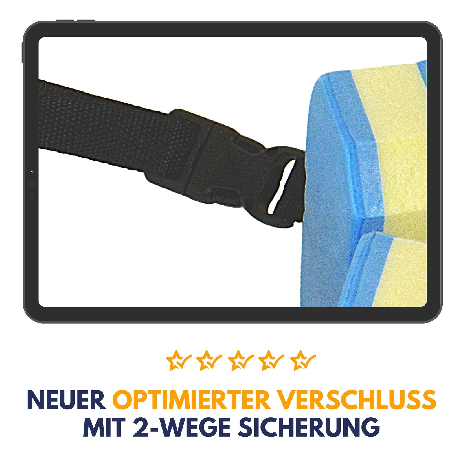 Best Sporting Schwimmgürtel, 6 Paddle, blau