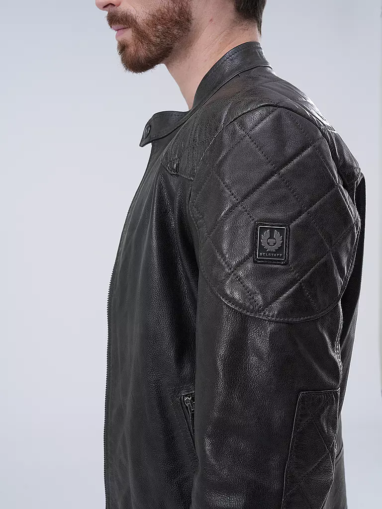 BELSTAFF Lederjacke OUTLAW schwarz