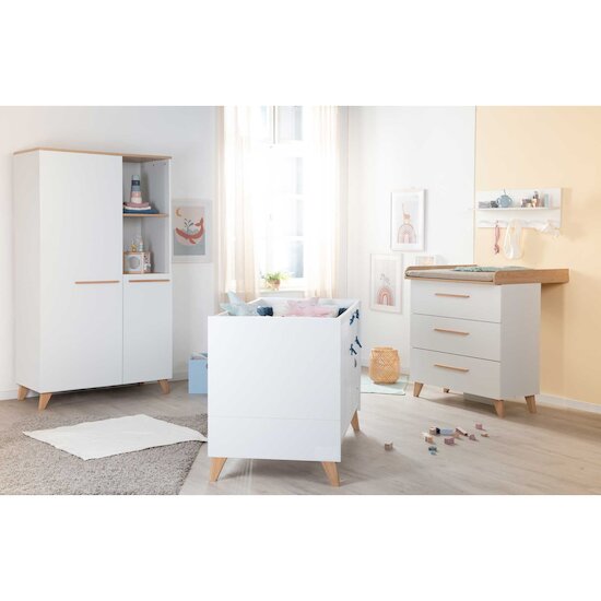 Léon Armoire 2 portes   Blanc        de               Roba