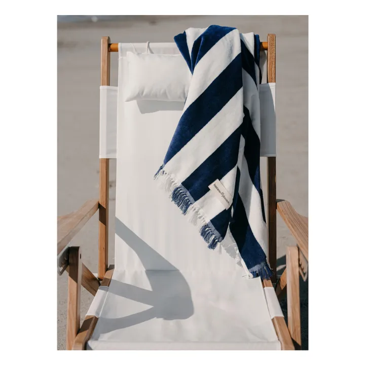 Business & Pleasure Co. Serviette de plage Holiday | Bleu marine