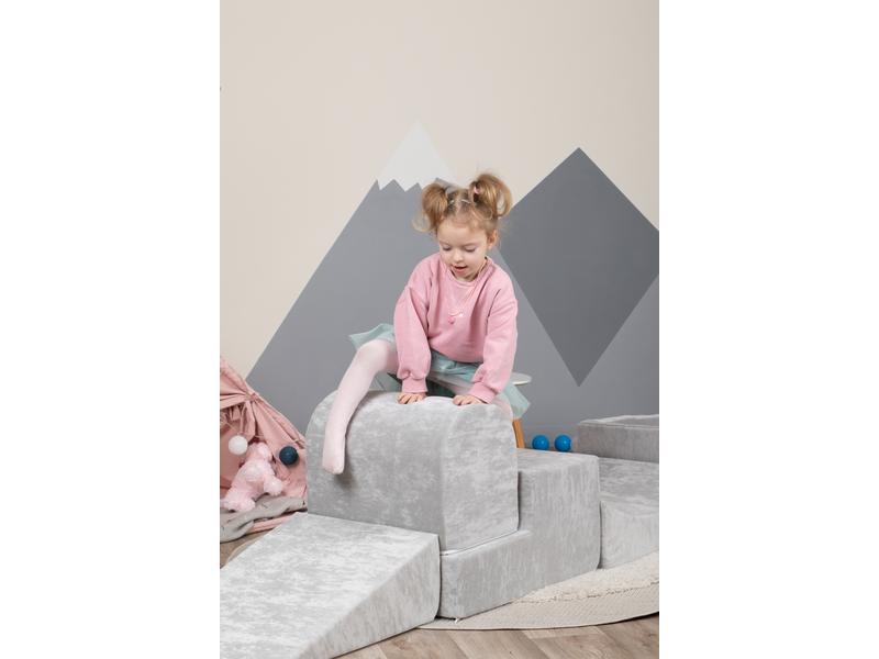 Knorrtoys Spielblöcke Soft Grey Spiellandschaft-Parcours mit Bällebad
