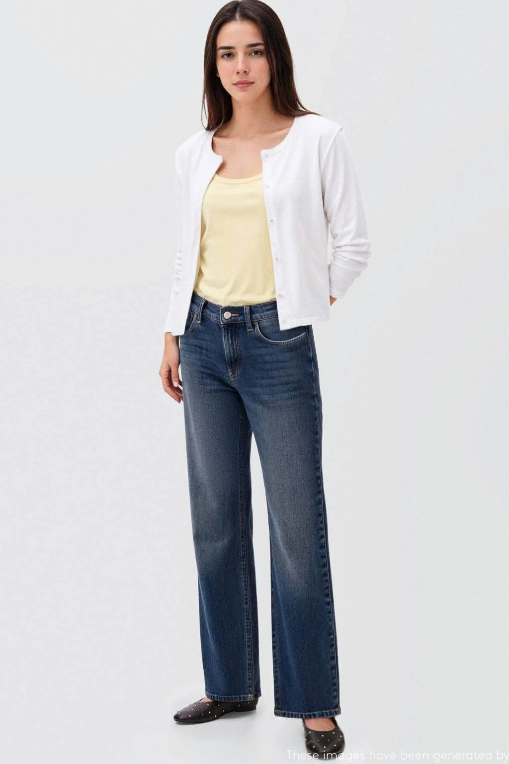 MANGO TEEN vest ecru fijn gebreid