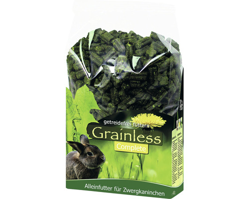 Knaagdiervoer, JR Farm Grainless Complete voor dwergkonijnen 1350 g