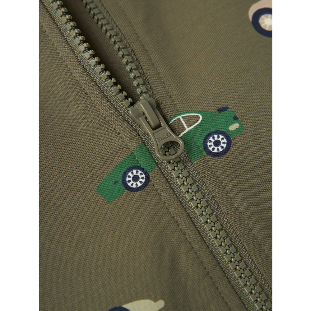 Køb Name It Dusty Olive Brais Regular Sweat Cardigan