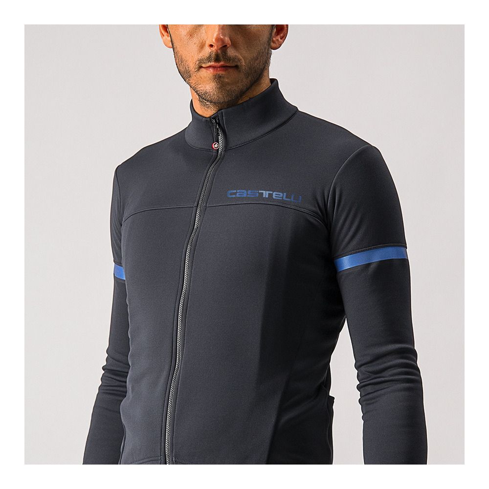 Castelli FONDO 2 - Maillot Homme light black/blue reflex