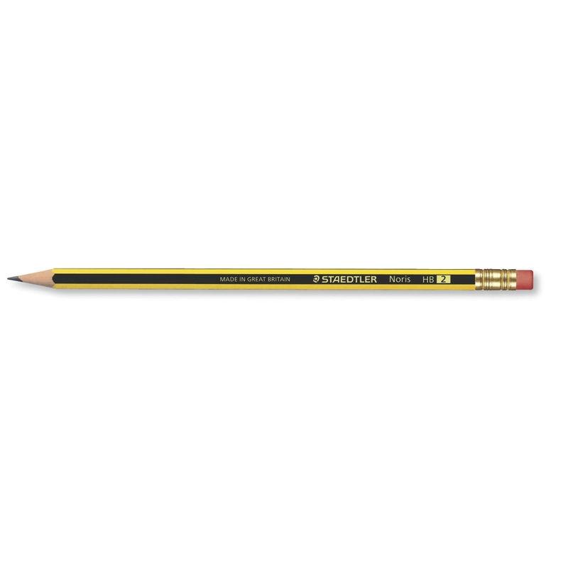 Staedtler Bleistift Noris, 2 mm, HB, schwarz/gelb