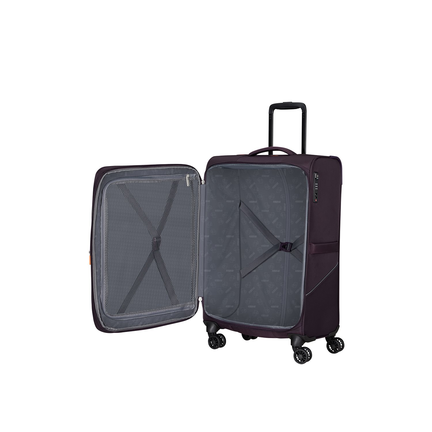 American Tourister Summerride Spinner M Exp TSA dark plum