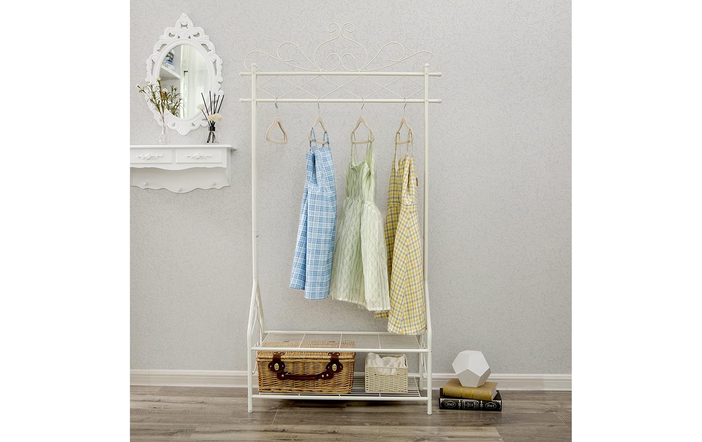 Garderobe mit Schuhablage 92 x 173 x 41 cm, BeigeKleiderständer
