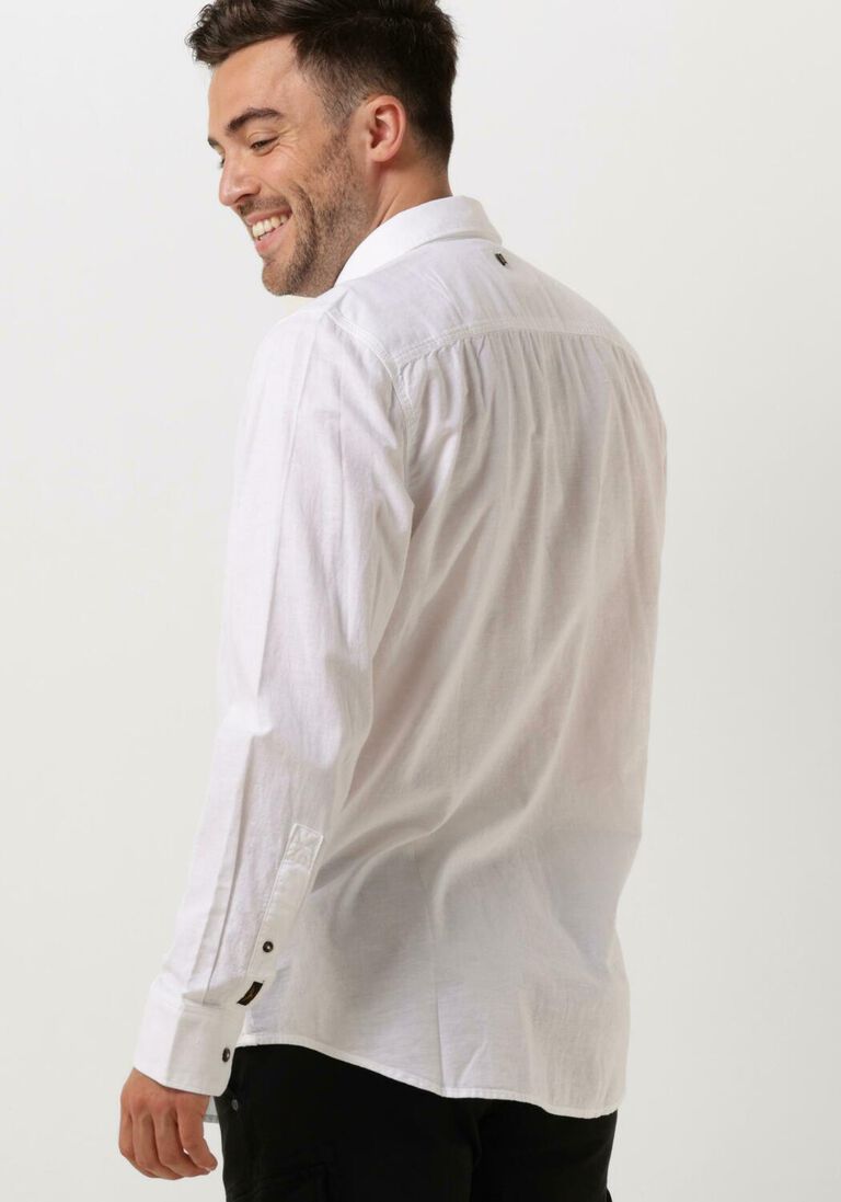 PME LEGEND ecru pme legend casual overhemd long sleeve shirt ctn/linen