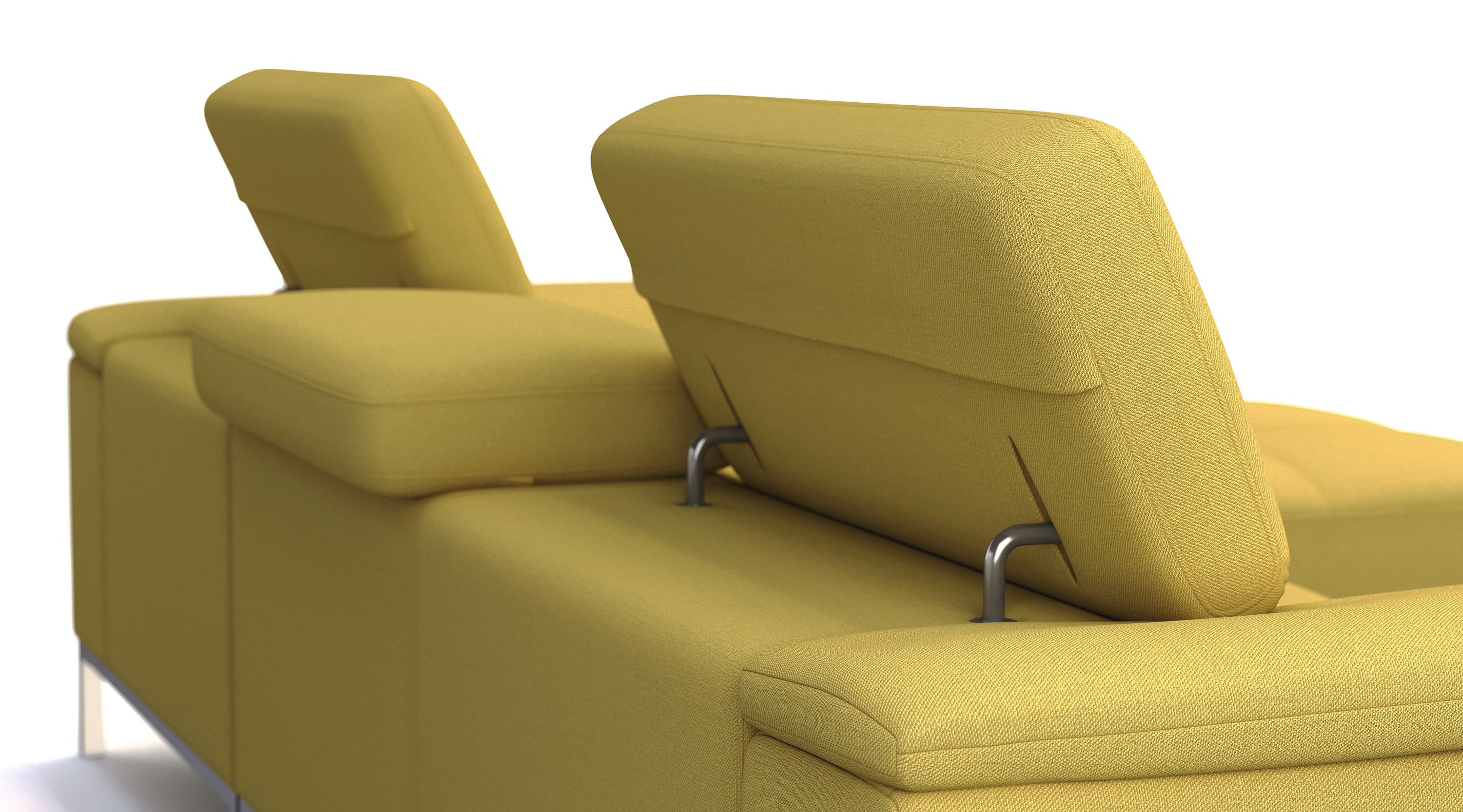 Ecksofa JANA rechts gelb