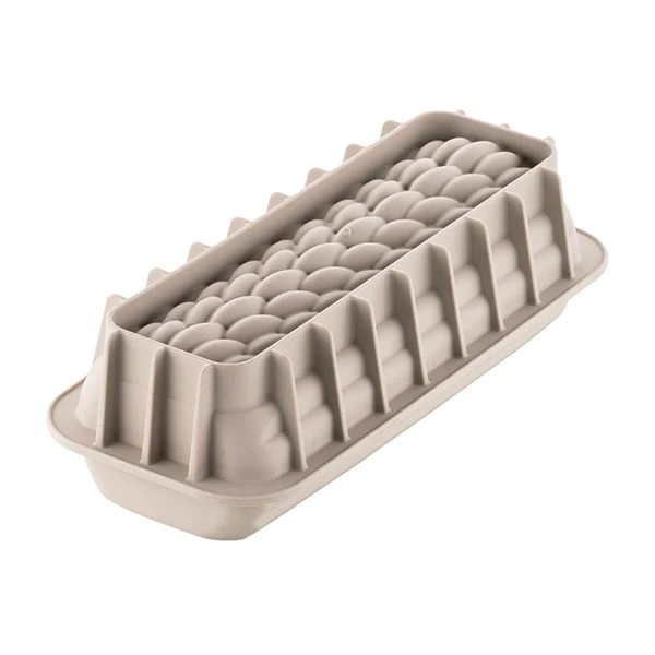 Moule 3D bûche quenelle en silicone Silikomart