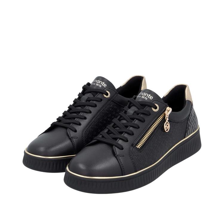 Remonte D2E00 schwarz/schwarz/ginger-gold/sc