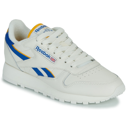Reebok Classic - CLASSIC LEATHER - Blanc / Bleu / Jaune