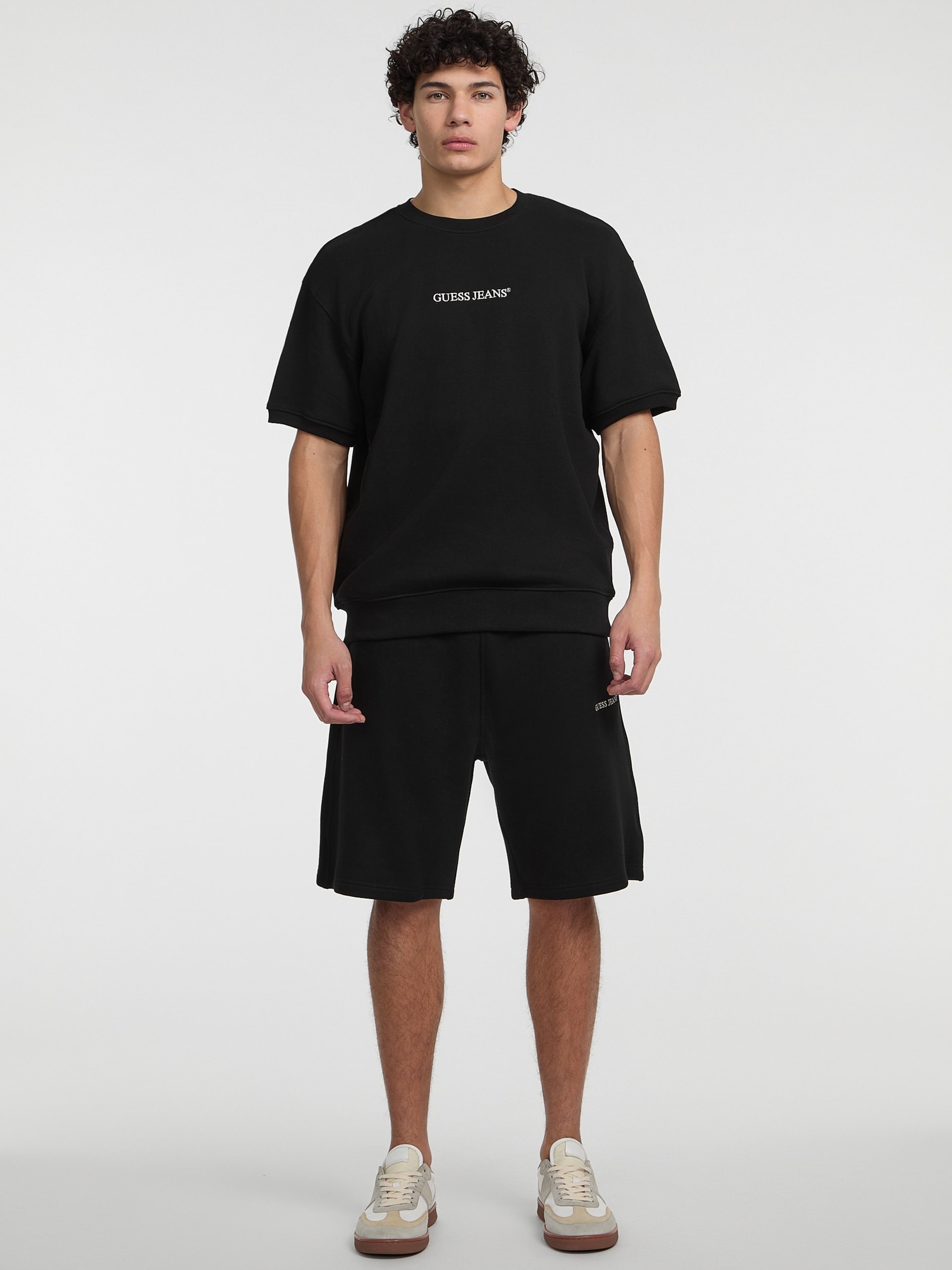 Camiseta de gola redonda com logo