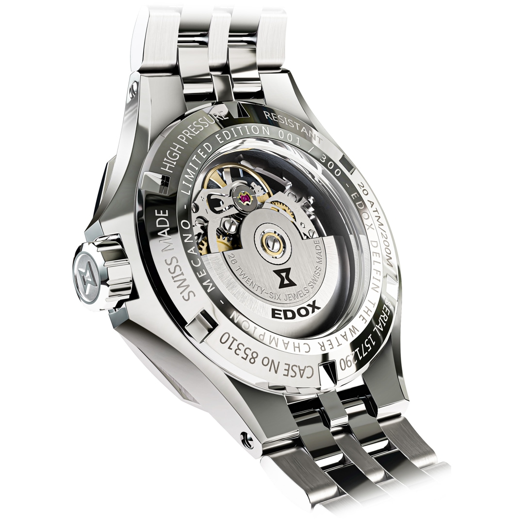 Edox Delfin Mecano Damascus Limited Edition