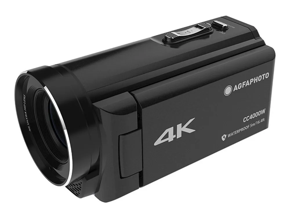 AgfaPhoto Realimove CC4000W - Videokamera - 4K - 24.0 MP - flashkort - undervands op til 5 m - sort