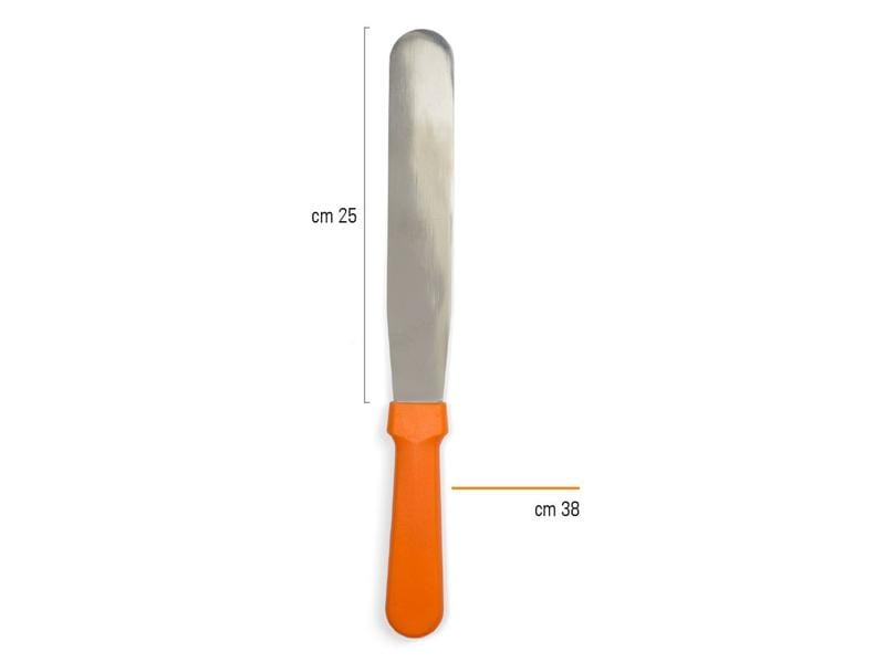 Decora Streichpalette 25 cm, Silber Spachtel für Kuchen und Torten