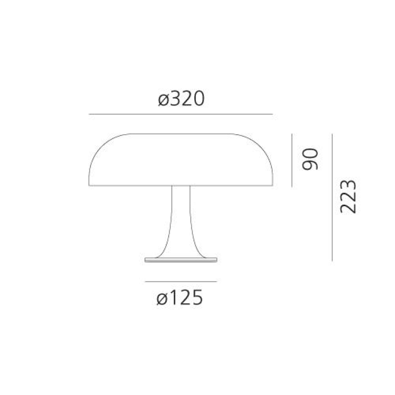 Artemide Nessino tafellamp oranje