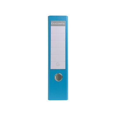 Exacompta - Classeur à levier - Dos 80 mm - A4 - pour 600 feuilles - bleu clair
