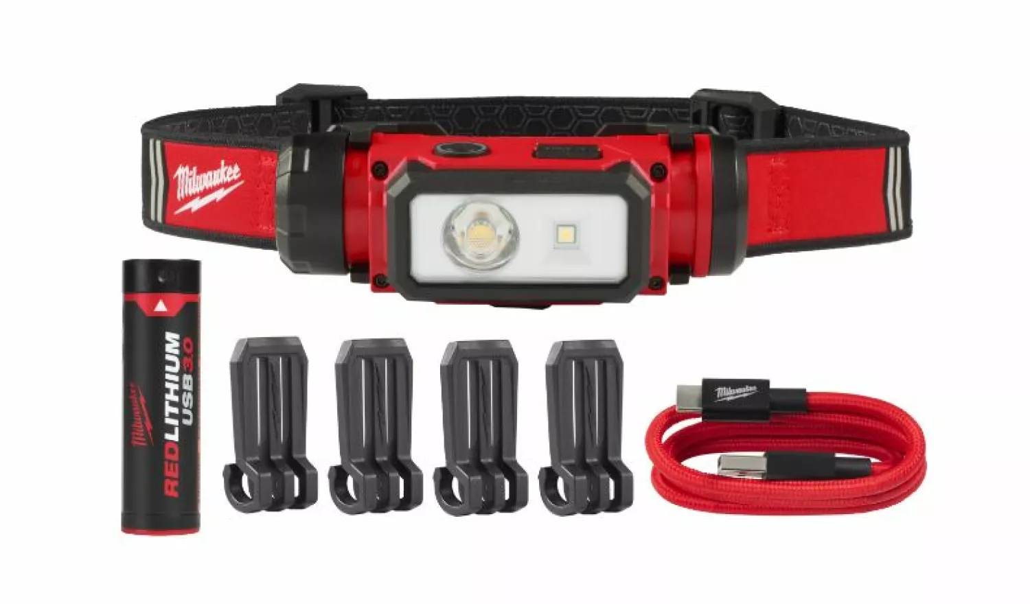 Milwaukee L4 HL2-301 hoofdlamp- usb oplaadbaar
