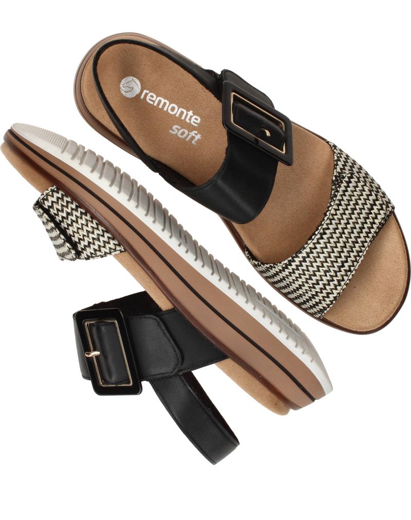 Remonte Sandalen Zwart Dames