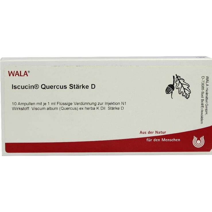 Iscucin Quercus Stärke D Ampullen, 10X1 ml