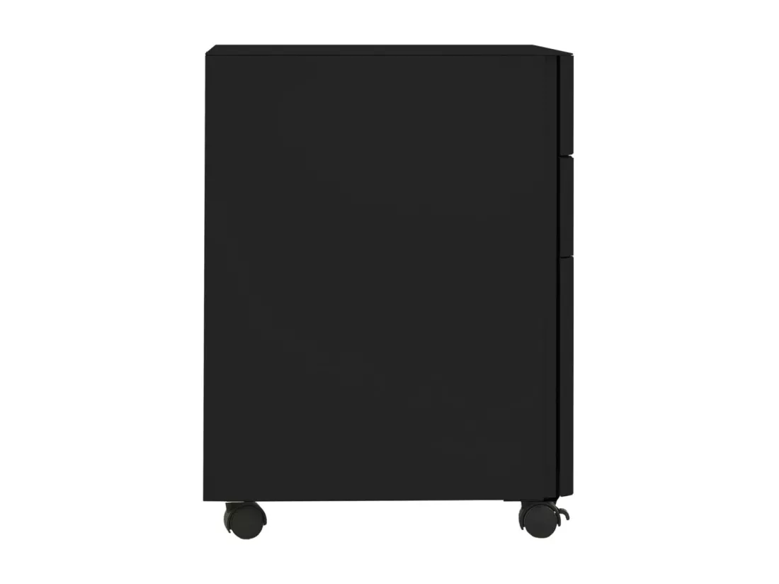 Classeur mobile Noir 30x45x59 cm Acier