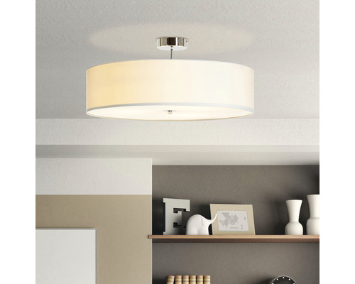 Plafondlamp 3-lichts Ø 60 cm Andria wit/chroom