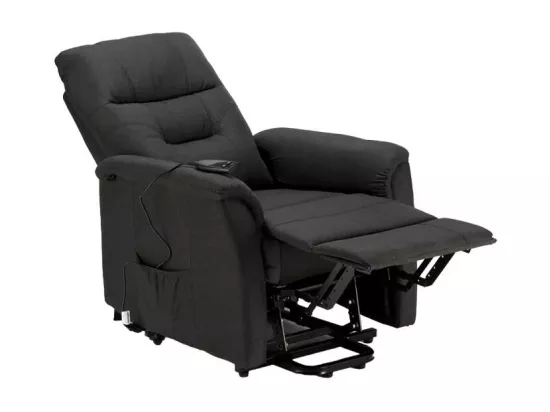 Fauteuil releveur électrique en tissu pour séniors SOLACE