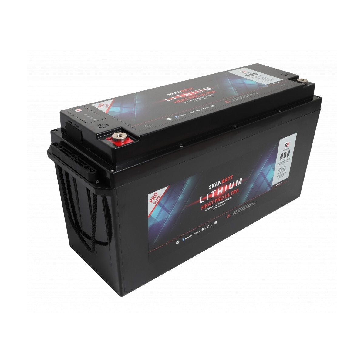SKANBATT Lithium HEAT PRO  Ultra  12V 200AH - CAN Bus - 400A (