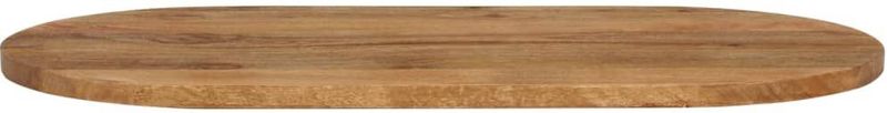 vidaXL - Tafelblad - Ovaal - Massief Mangohout - 110x50x3,8 cm