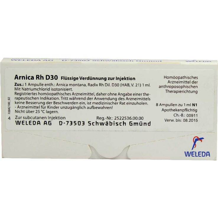 Arnica RH D 30 Ampullen, 8X1 ml