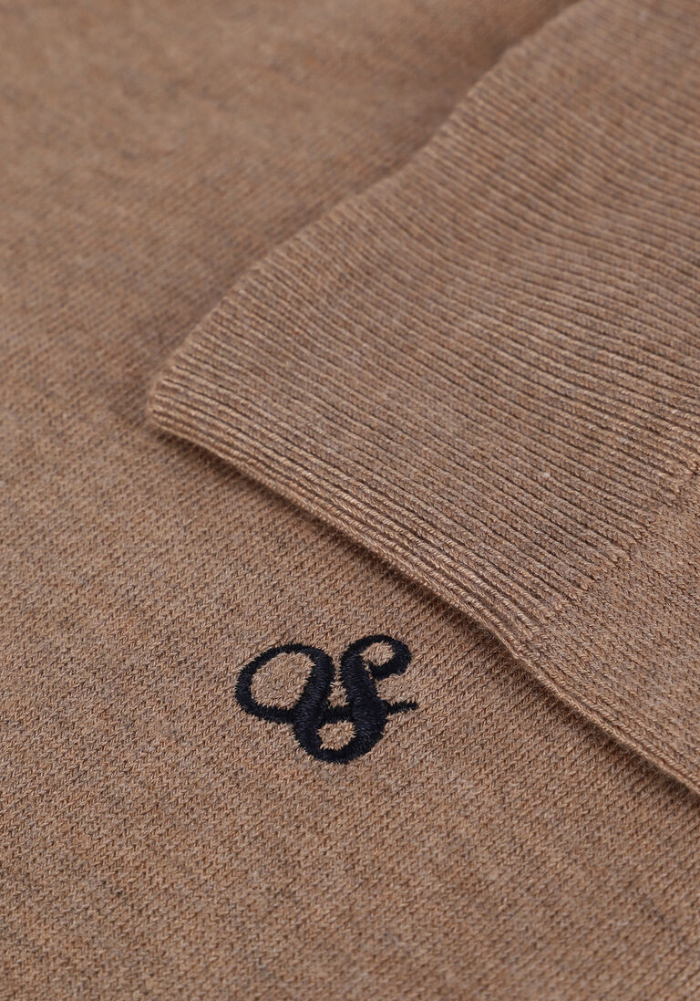 SCOTCH & SODA camel scotch & soda trui classic crewneck pullover