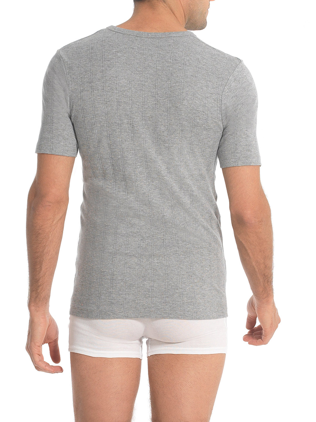 Maillots col V pur coton lot de 3