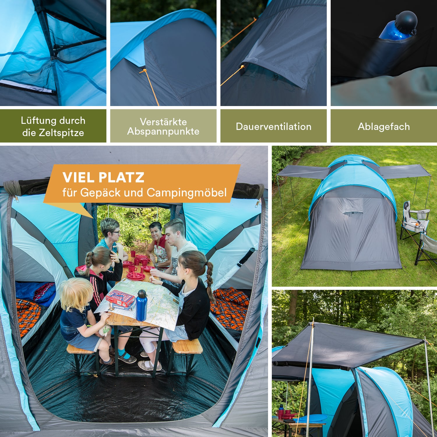 Skandika Hammerfest 6 Sleeper Protect Koepeltent