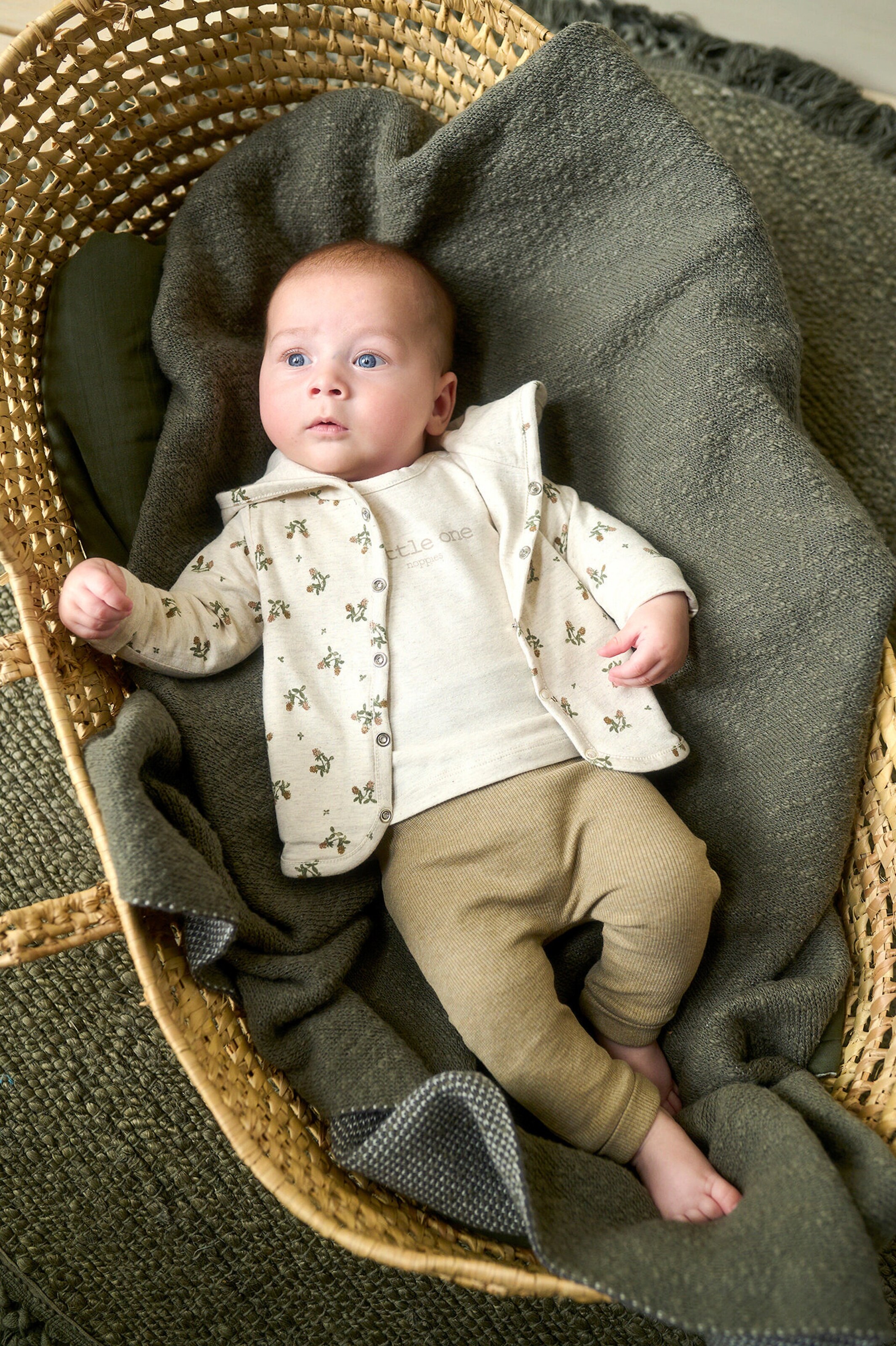 Noppies Baby Strickjacke Niederau - Reversible Oatmeal